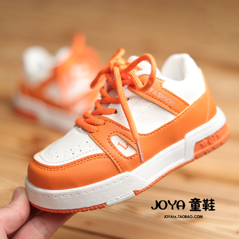 儿童透气板鞋男童运动鞋小白鞋