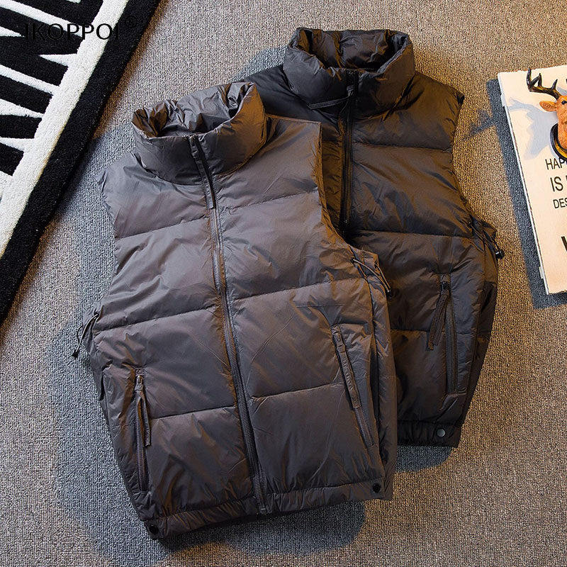 白鸭绒无袖羽绒马甲男士秋冬季坎肩背心保暖防寒无帽立领流行上衣,男装,羽绒马甲,淘宝优惠券,粉丝福利购,淘宝优惠卷