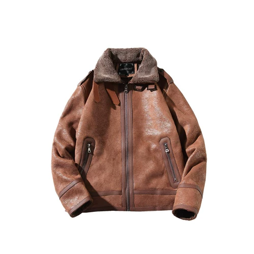 Мужская демисезонная куртка, ретро флисовое цветное термобелье, в американском стиле