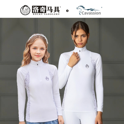 cavassion防晒透气长袖马术衬衣