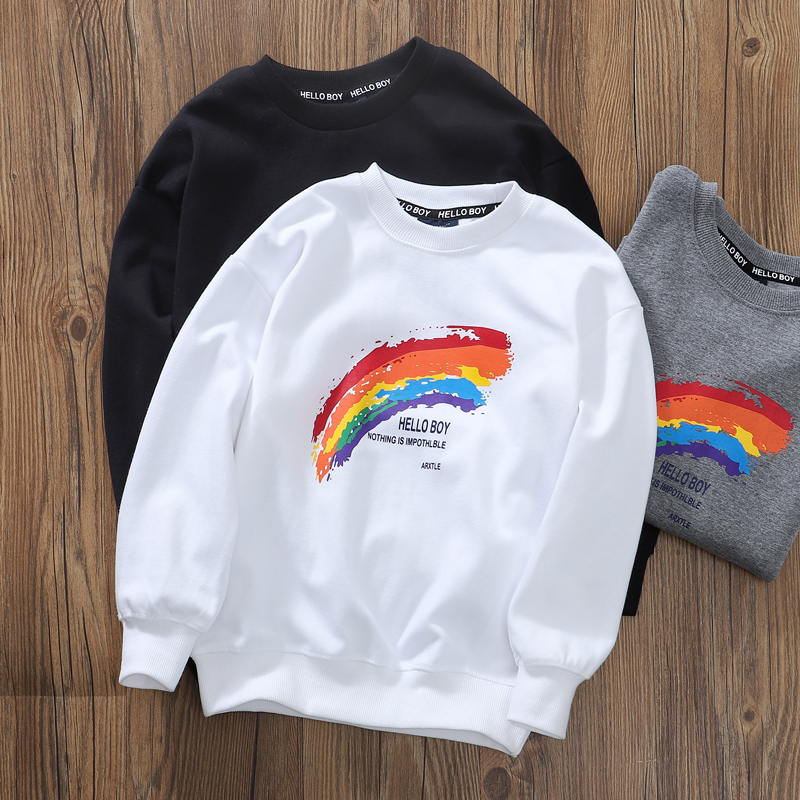 炫彩卫衣秋季棉质男童圆领衫