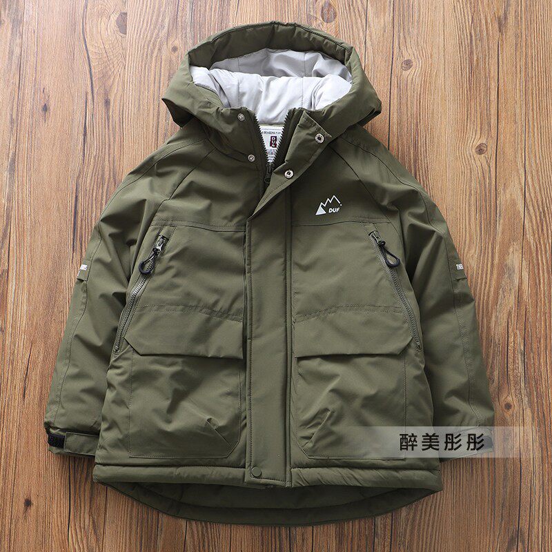 童装男童秋冬新款夹棉加厚棉服