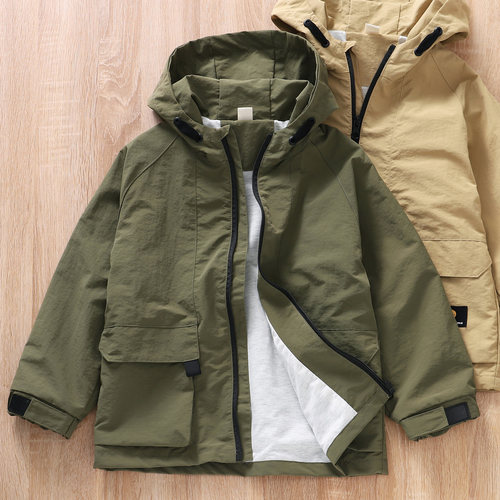 高品质儿童春秋风衣派克服夹克