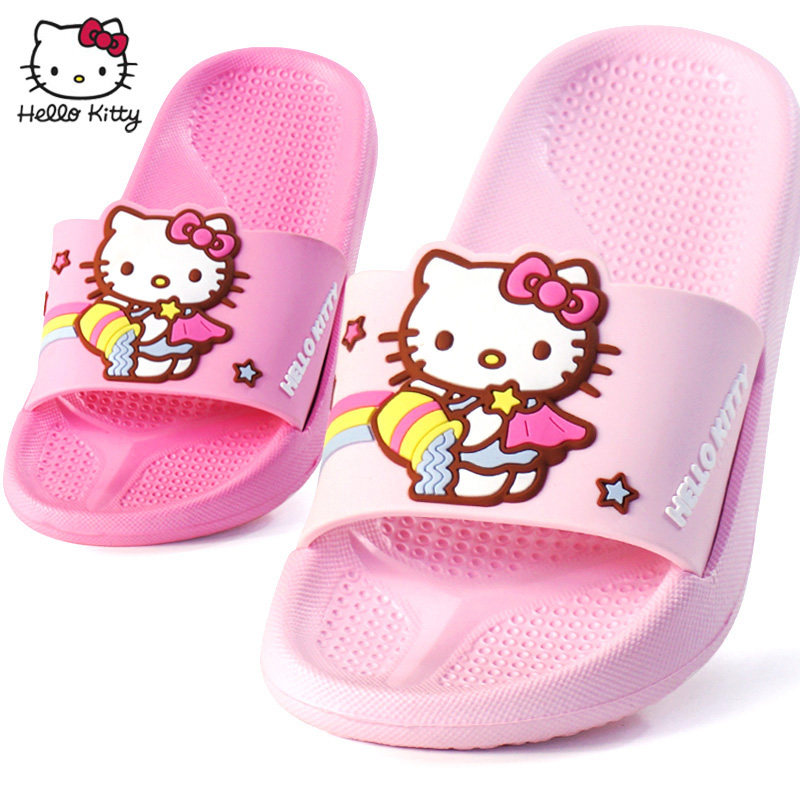 hellokitty凯蒂猫儿童凉拖鞋女童可爱卡通防滑居家亲子拖鞋通盈夏,童鞋/婴儿鞋/亲子鞋,儿童棉拖鞋,淘宝优惠券,粉丝福利购,淘宝优惠卷