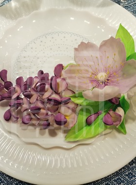 【通草花开】纯手工制作非遗通草花通草纸紫藤花限量定制礼品