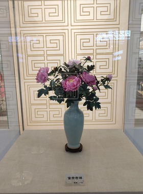 【通草花开】纯手工制作非遗通草花通草纸牡丹插花 定制传统展品