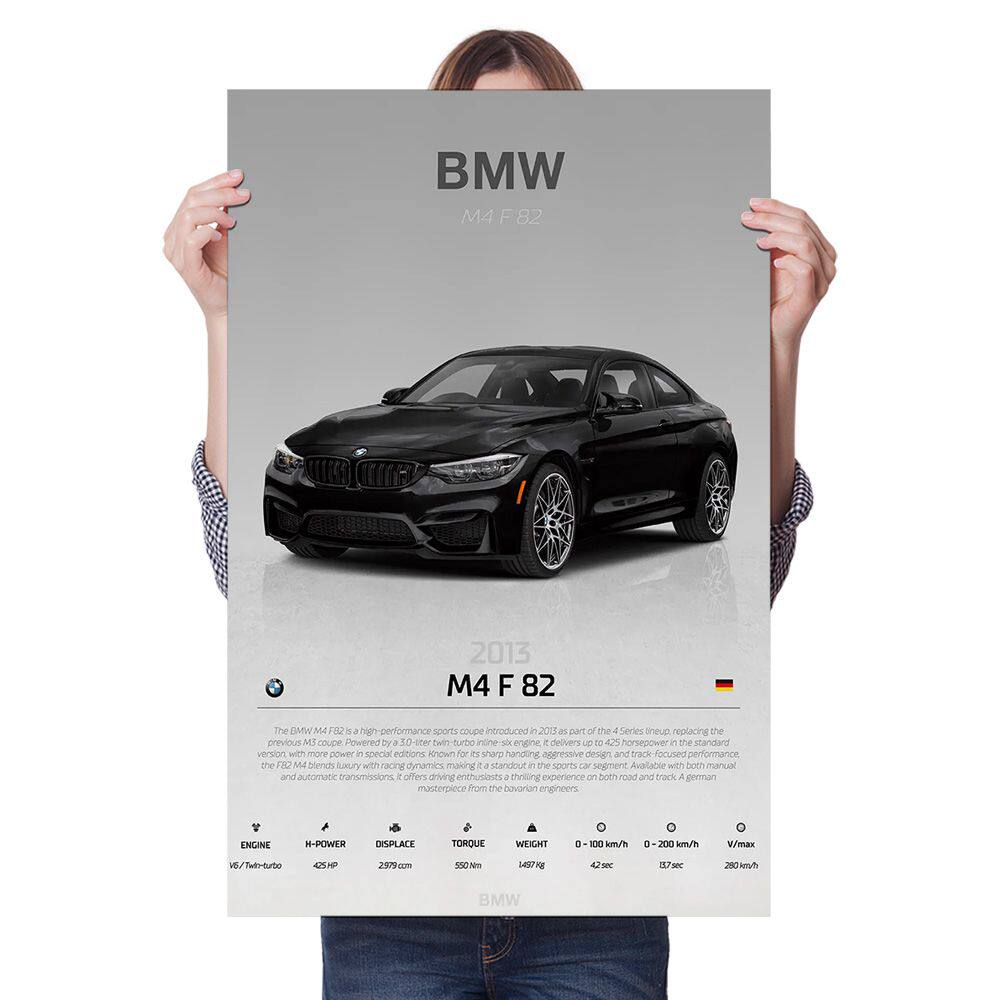 宝马M4跑车赛车壁画豪华