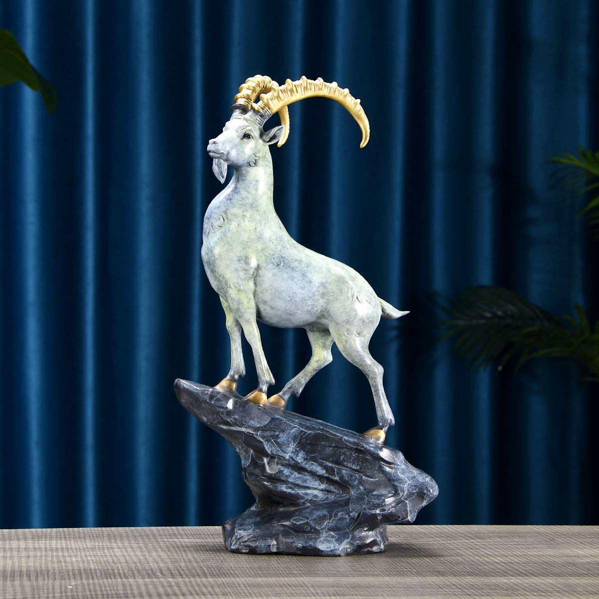 彩铜领头羊十二生肖家居摆件办公室客厅书卧装饰工艺品送礼礼品