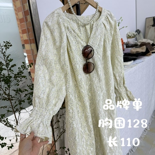 实体断码 品牌单 松弛蕾丝宽松度假风连衣裙13