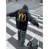 直播品质!秋冬重磅水洗做旧连帽卫衣XZ203-SW636-P68，男装卫衣，星座203