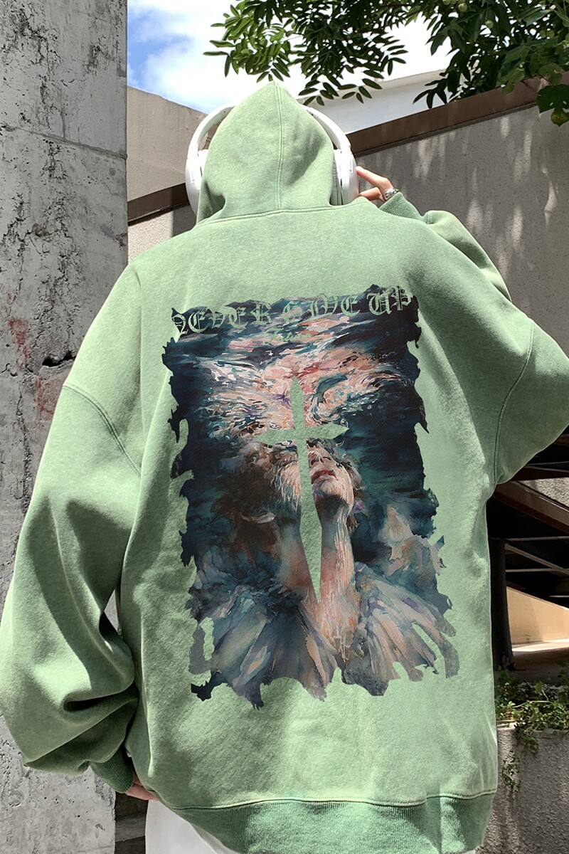 直播品质!秋冬重磅水洗做旧连帽卫衣XZ203-SW639-P68.,男装卫衣,星座203