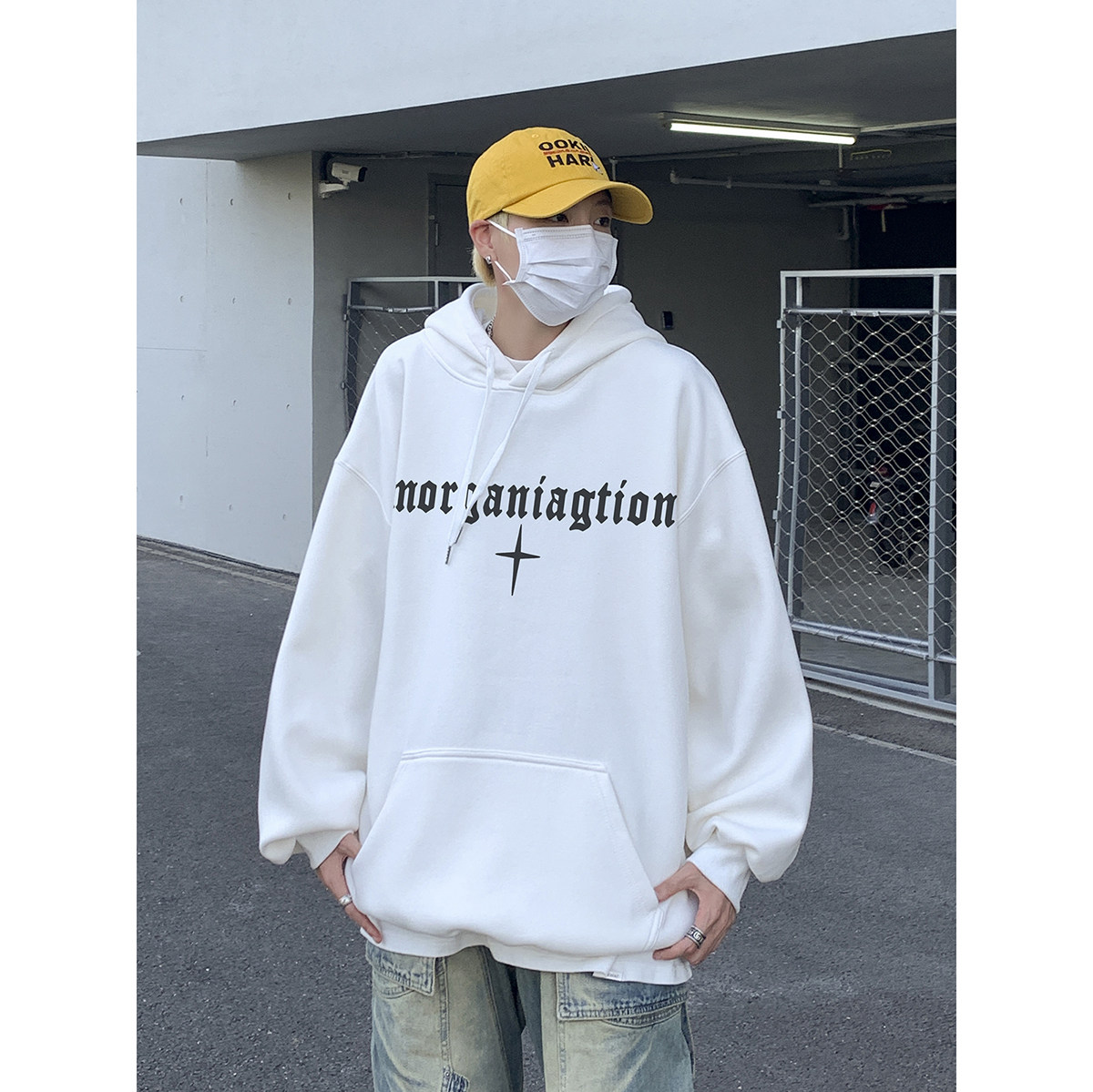直播品质！重磅加绒新品连帽宽松套头卫衣XZ203-W652加绒-P58,男装卫衣,星座203