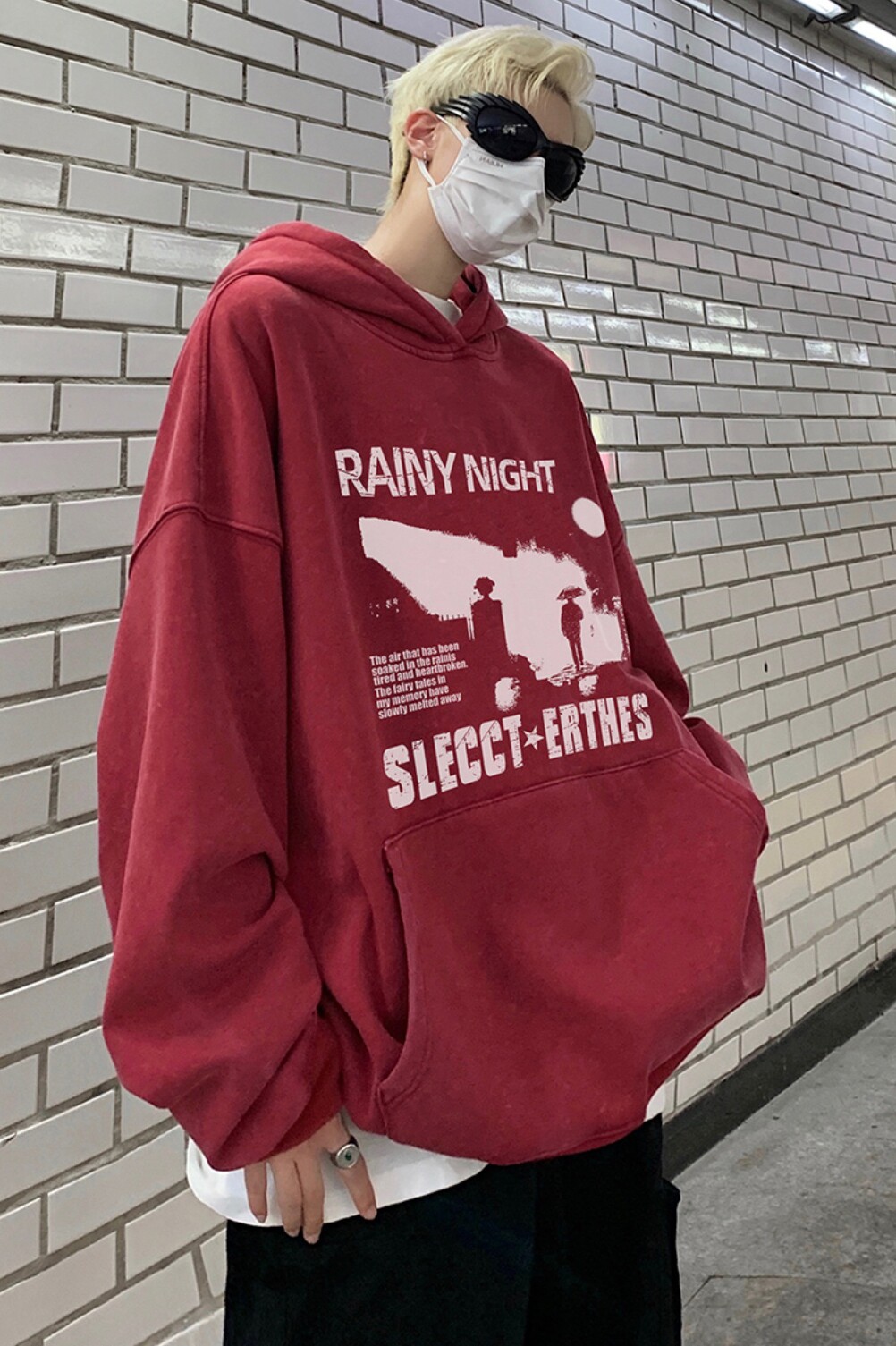 直播品质!23秋冬新品重磅水洗做旧连帽卫衣XZ203-W617-P68..,男装卫衣,星座203