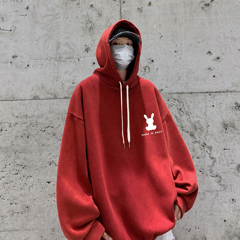 水洗做旧连帽卫衣XZ203-W100-P68,男装卫衣,星座203