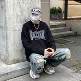 XZ203-MY683-P68秋冬新品印花圆领宽松毛衣针织衫，男装针织衫/毛衣，星座203