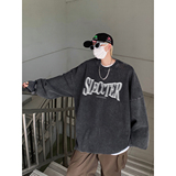 直播品质!秋冬重磅水洗做旧圆领卫衣XZ203-W612-P58..，男装卫衣，星座203