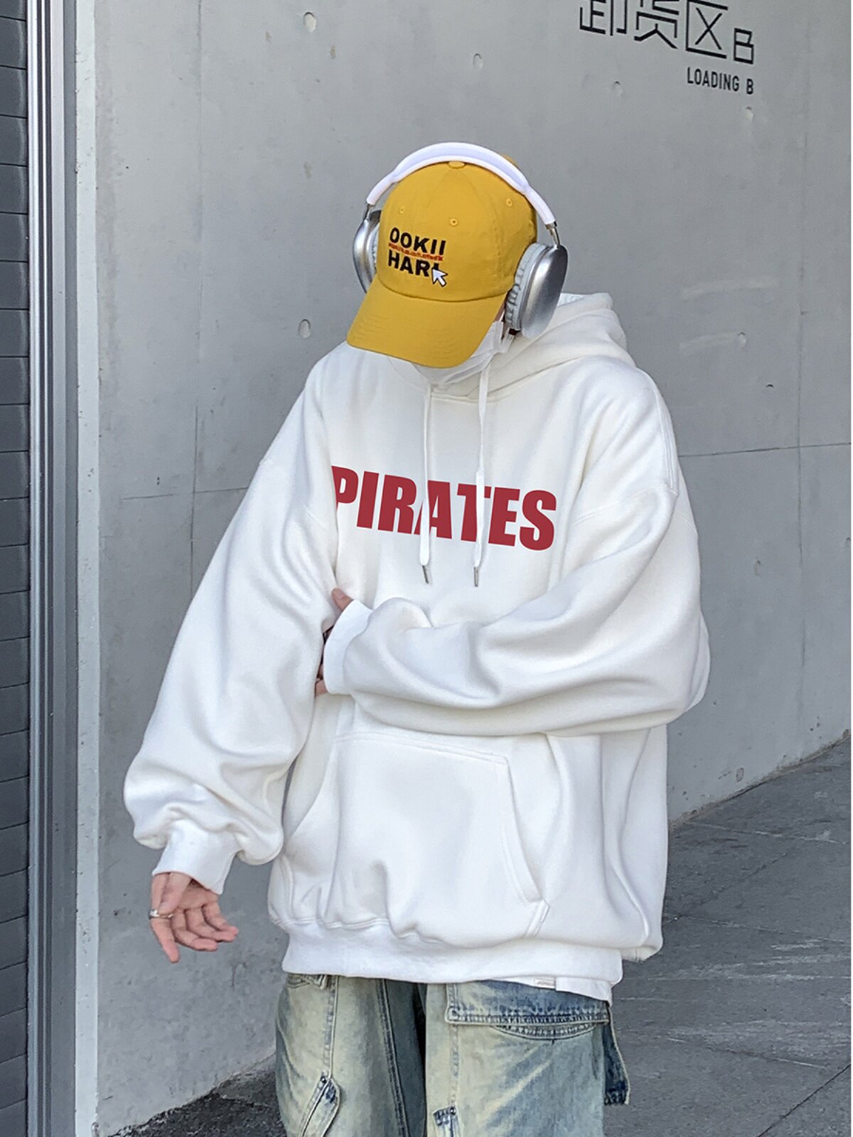直播品质！重磅加绒新品连帽宽松套头卫衣XZ203-W654加绒-P58..,男装卫衣,星座203