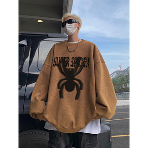 直播品质!秋冬重磅水洗做旧圆领卫衣XZ203-W616-P58..