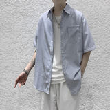 XZ203-CS06-P3823夏新品条纹衬衫短袖.，男装衬衫，星座203