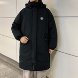 22冬·现货长款棉衣宽松架构韩版连帽BF学生外套潮Y09冬季P95，男装棉衣，星座203