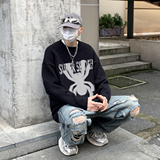XZ203-MY682-P68秋冬新品印花圆领宽松毛衣针织衫，男装针织衫/毛衣，星座203