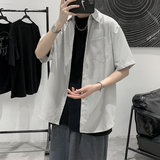 XZ203-CS06-P3823夏新品条纹衬衫短袖.，男装衬衫，星座203