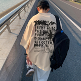 XZ203-T526-P2823夏新品圆领宽松印花短袖T恤，男装T恤，星座203