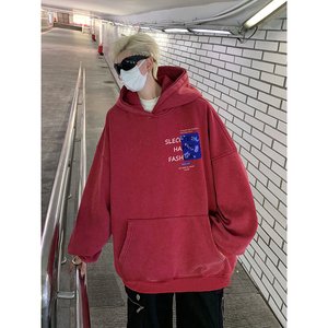 直播品质! 23秋冬重磅水洗做旧连帽卫衣 XZ203-W614-P68图片