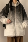 XZ203-YG01-P138冬装新品保暖渐变羊羔毛棉衣外套.，女装棉衣/棉服，星座203