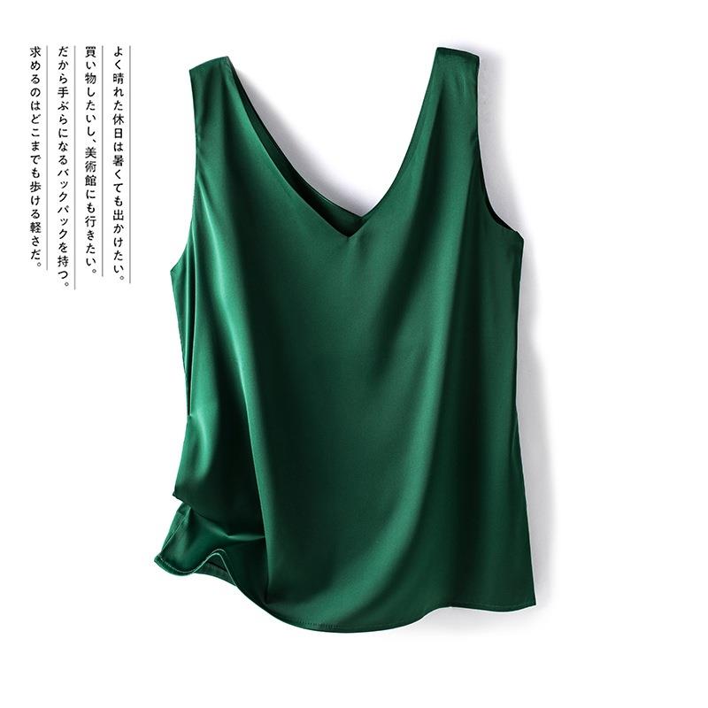 color vest all-match V-neck camisole women inner for Satin