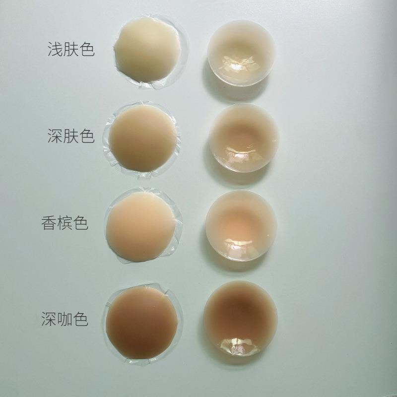 Solid silicone nipple stickers with glue anti-exposure