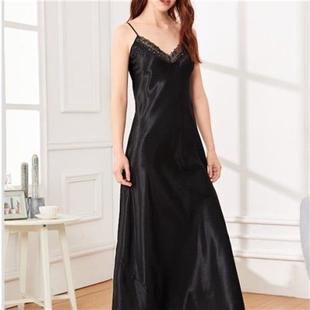 imitation color home lace sling sexy ladies long