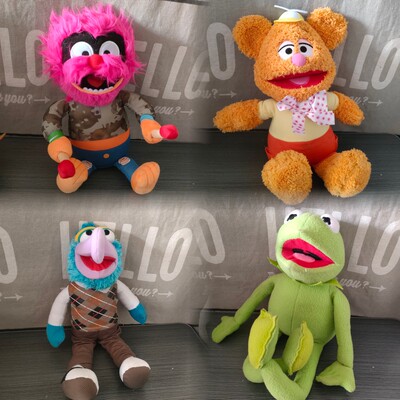 绝版芝麻街布偶秀科密特青蛙毛怪布兹熊毛绒玩具公仔THE MUPPETS