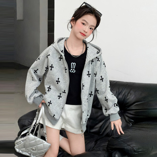 女童超好看韩系外套春秋款2026新款女大童韩版休闲儿童春装棒球服