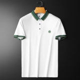 欧货高品质珠地棉2023夏季新款男士短袖POLO衫9982-P75黑平铺，男装Polo衫，钱塘6009(原3017)