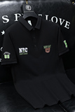 欧货高品质珠地棉2023夏季新款男士短袖POLO衫9902-P75黑沙发，男装Polo衫，钱塘6009(原3017)
