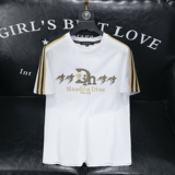 2024夏装新款丝光棉男士短袖t恤百搭高品质欧货8851-P75沙发白，男装T恤，钱塘6009(原3017)