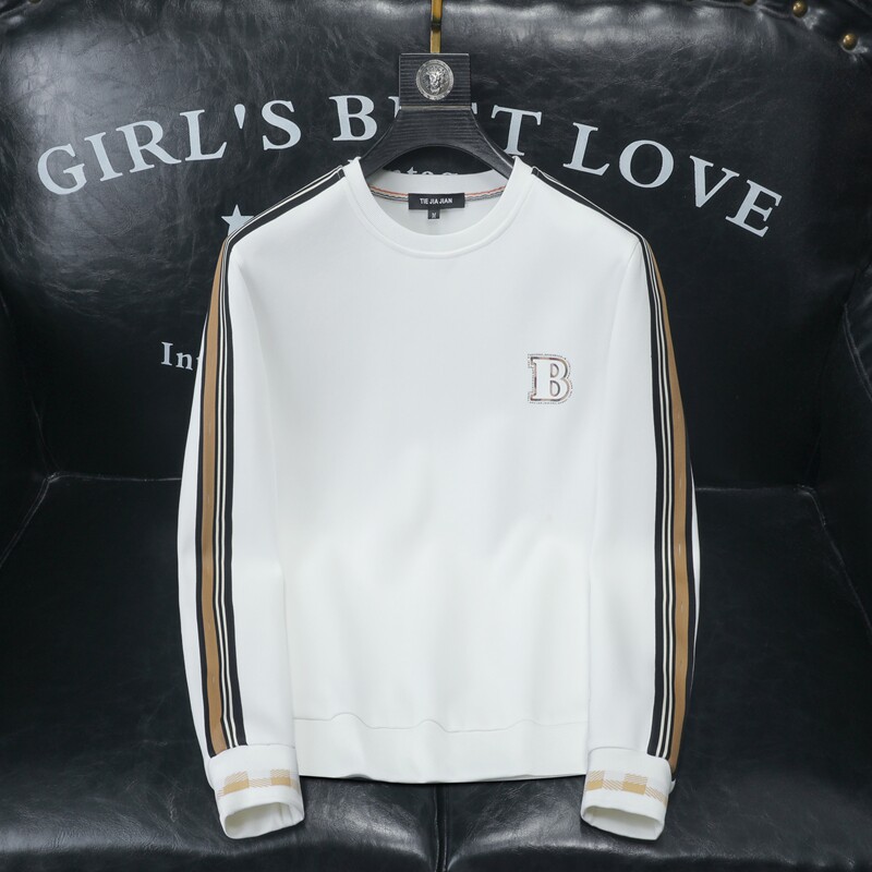 2025沙发四季款纯棉男士立领潮流刺绣时尚卫衣QT6009-9358-P125,男装卫衣,钱塘6009(原3017)