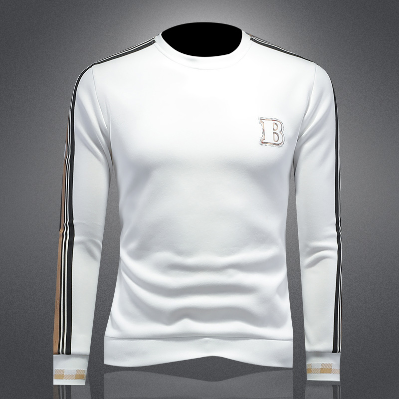 2025镂空四季款纯棉男士圆领潮流刺绣时尚卫衣QT6009-9358-P125，男装卫衣，钱塘6009(原3017)