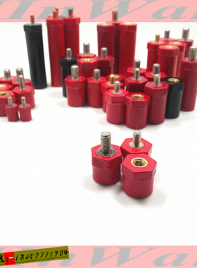 jyz绝缘子14*15六角形 m4半杆 新能源sb绝缘柱 低压 充电桩连接柱