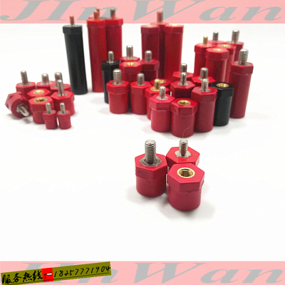 jyz绝缘子14*15六角形 m4半杆 新能源sb绝缘柱 低压 充电桩连接柱