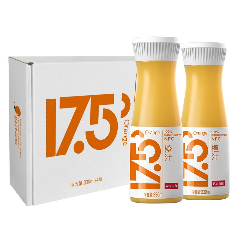 农夫山泉17.5°NFC低温橙汁300ml