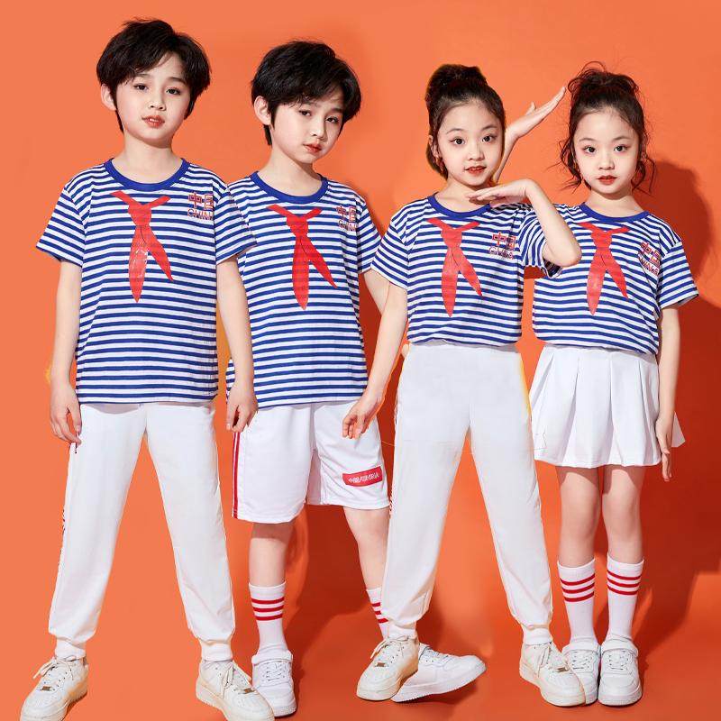 幼儿园演出运动会开幕式表演啦啦队服儿童节六一少儿演出亲子服装