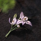 毛衣别针旗袍配饰 手工缠花国风胸花开衫 新中式 胸针女高端精致时尚