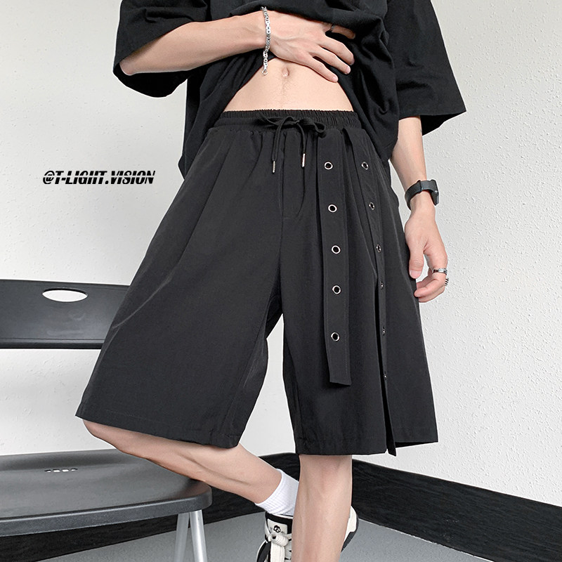 夏季新款休闲五分速干舒适宽松运动潮牌短裤1401-DK71-P35，男装牛仔裤，星座1401