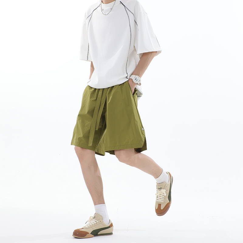 夏季速干休闲宽松运动舒适潮流五分短裤男1401-DK95-P25，男装牛仔裤，星座1401