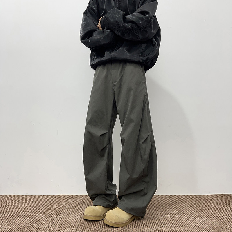 25年春秋新款美式高阔腿裤街潮款直筒宽松休闲裤1401-K215-P50,男装休闲裤,星座1401