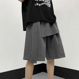 夏季男士高街短裤五分裤中裤宽松潮流休闲运动马裤1401-DK69-P35图片