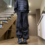 春季青少年新款港风韩版宽松休闲工装长裤1401-K121-P40控68，男装工装外套，星座1401