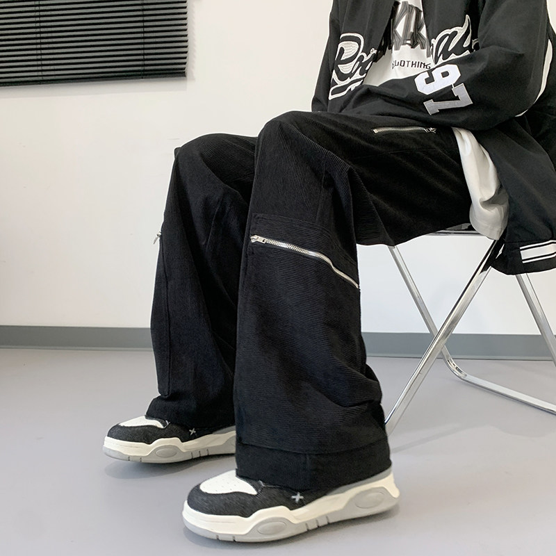 26年春季新款灯芯绒高街潮款直筒宽松休闲裤1401-K086-P50控78,男装休闲裤,星座1401